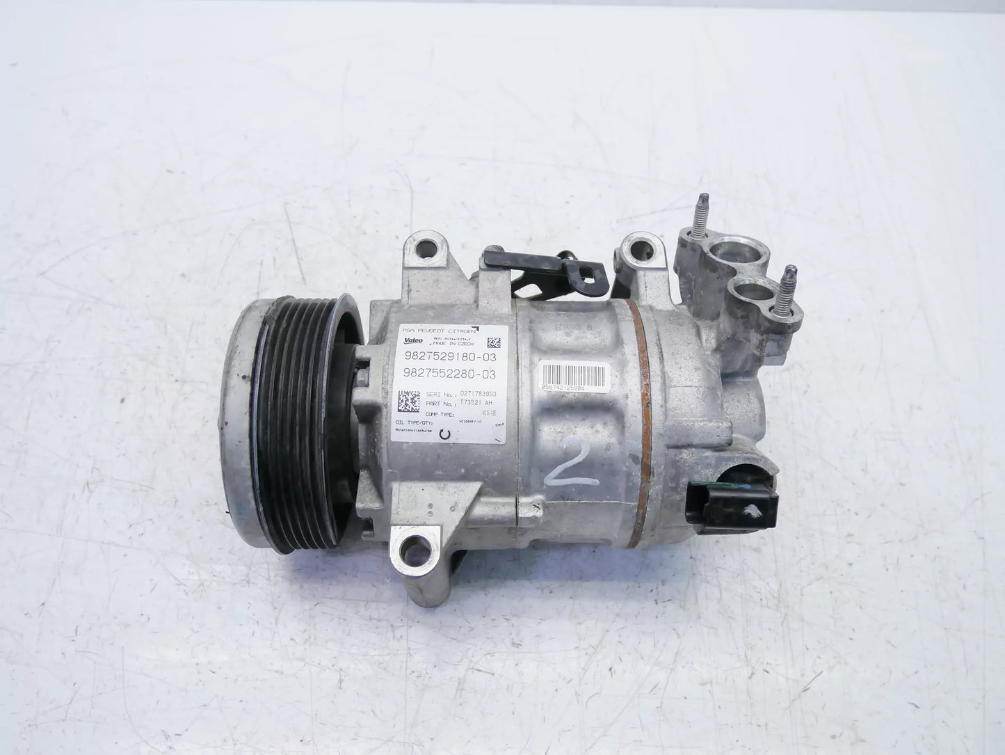 Compresor de aire acondicionado – Peugeot 3008 1.2 THP HNS EB2ADTS HN05 9827552280 dañado