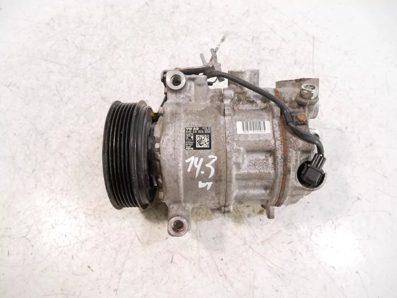 Compresor de aire acondicionado Volkswagen Touareg CR7 3.0 TDI 4motion DENA DEN 4M0816803L