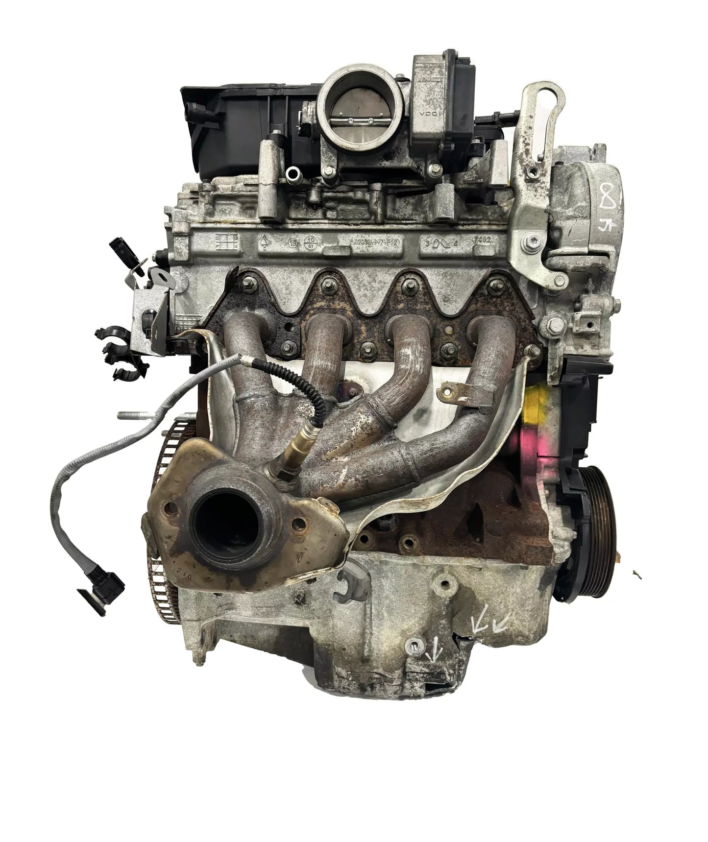 Motor Renault 1,6 16V gasolina K4M831 K4M 7701478189