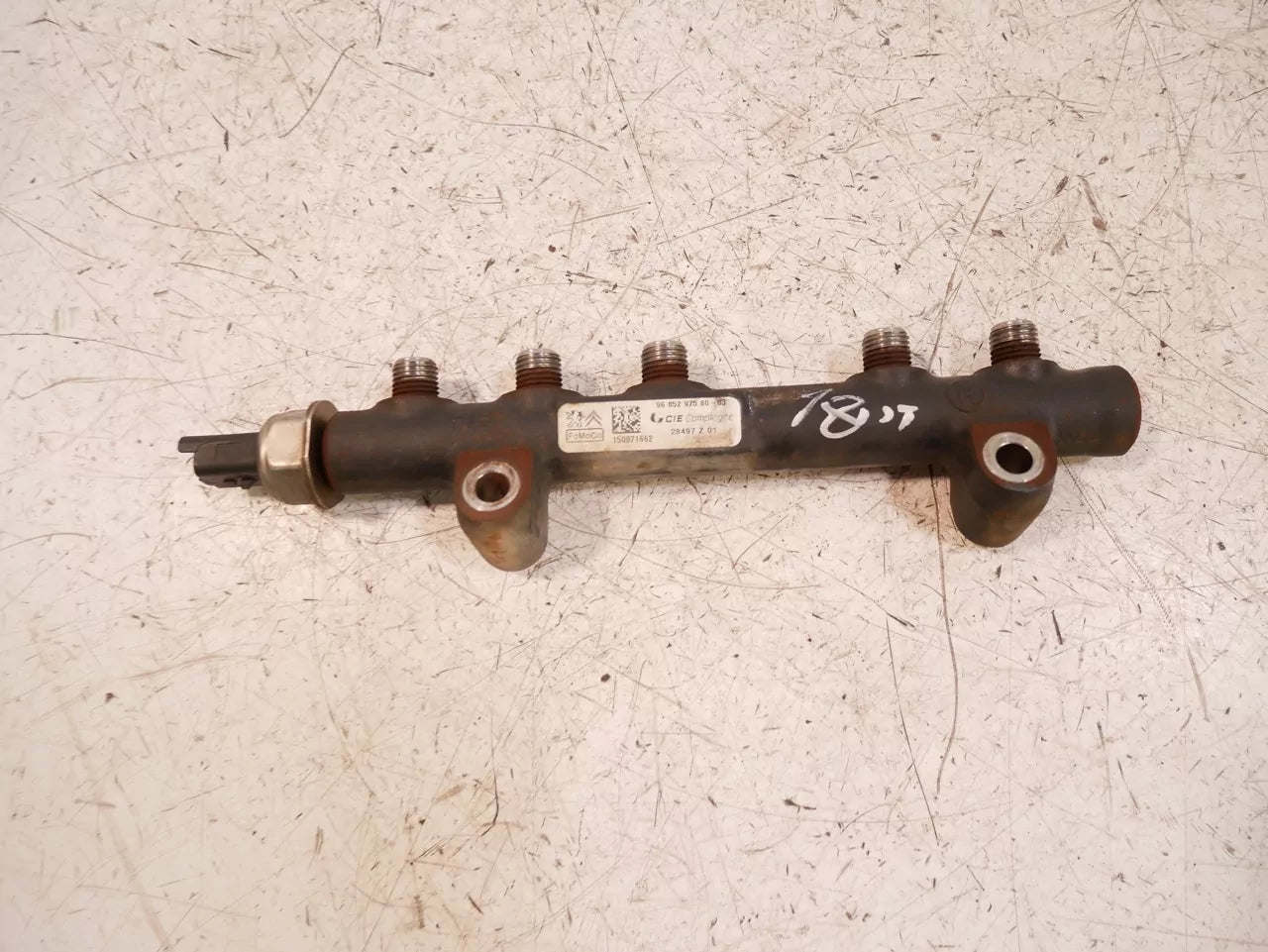Rampa inyectora Ford 1,6 TDCI T1GA 9685297580