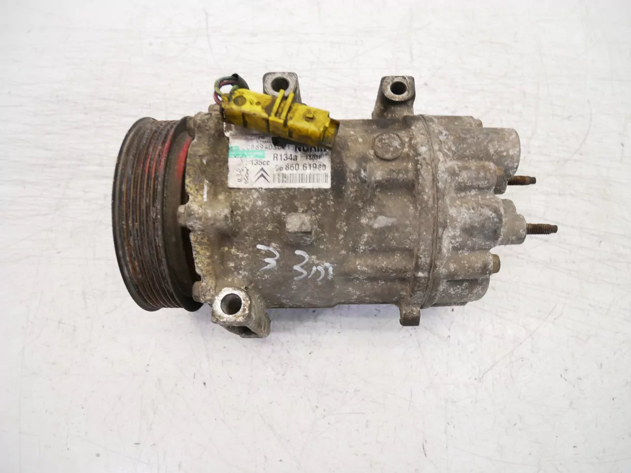 Compresor de aire acondicionado Citroen 2,0 HDi RHM DW10ATED4 9686061980
