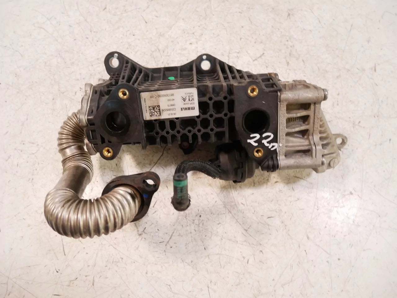 Refrigerador de gases escape Citroen Opel Peugeot 1,5 BlueHDI YHY DV5RD YH01 9813050280