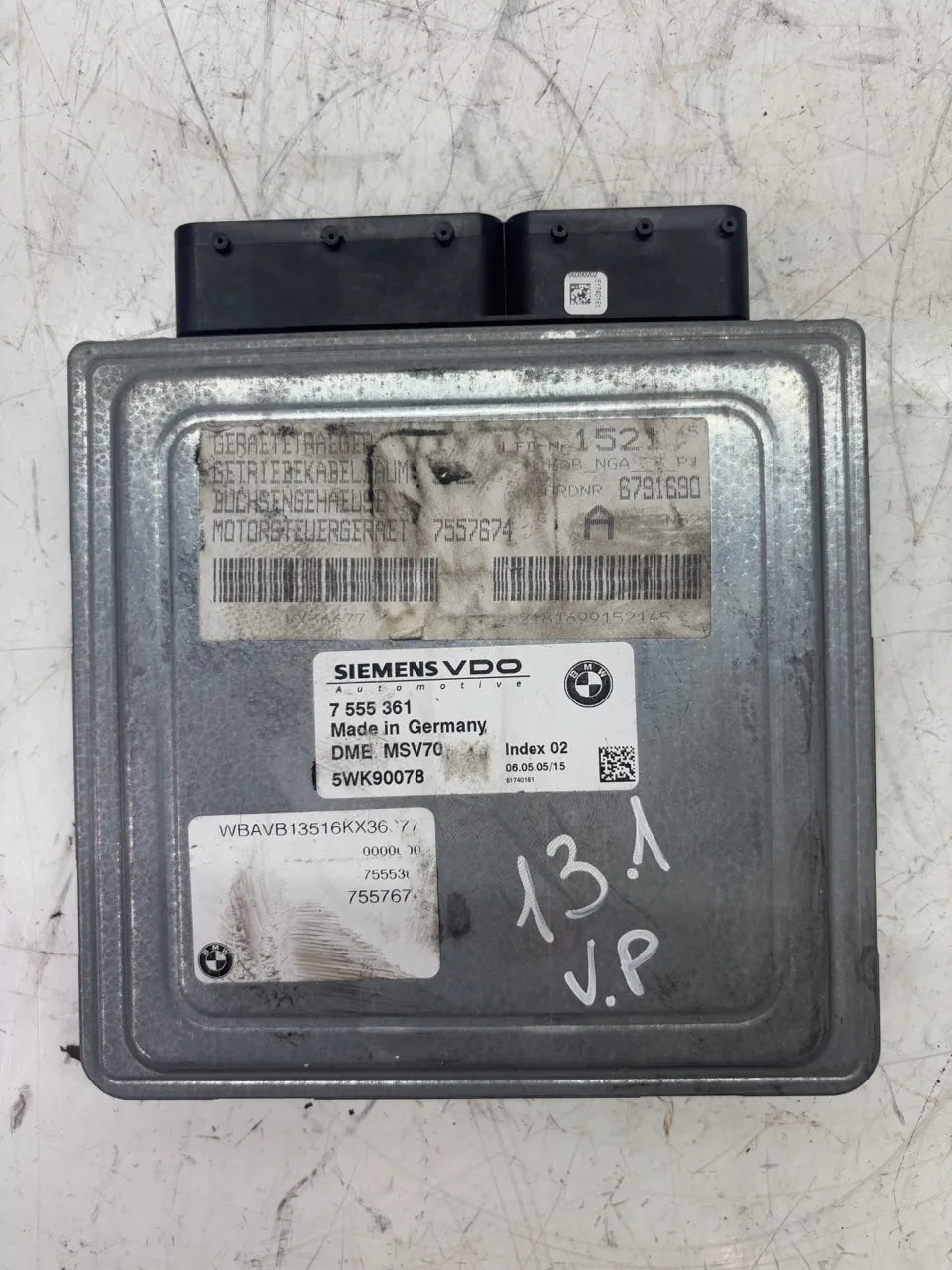 Unidad de control BMW Serie 3 E90 E92 3.0 328i 330i N52B30A N51B30A N52 N51 7555361