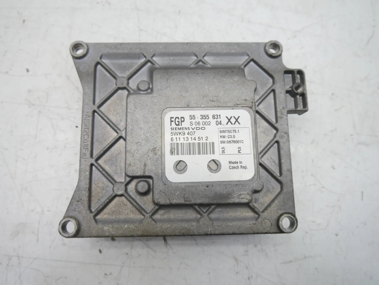 Unidad de control Opel Astra Vectra Zafira 1.8 Z18XER Z18 2H0 55355631