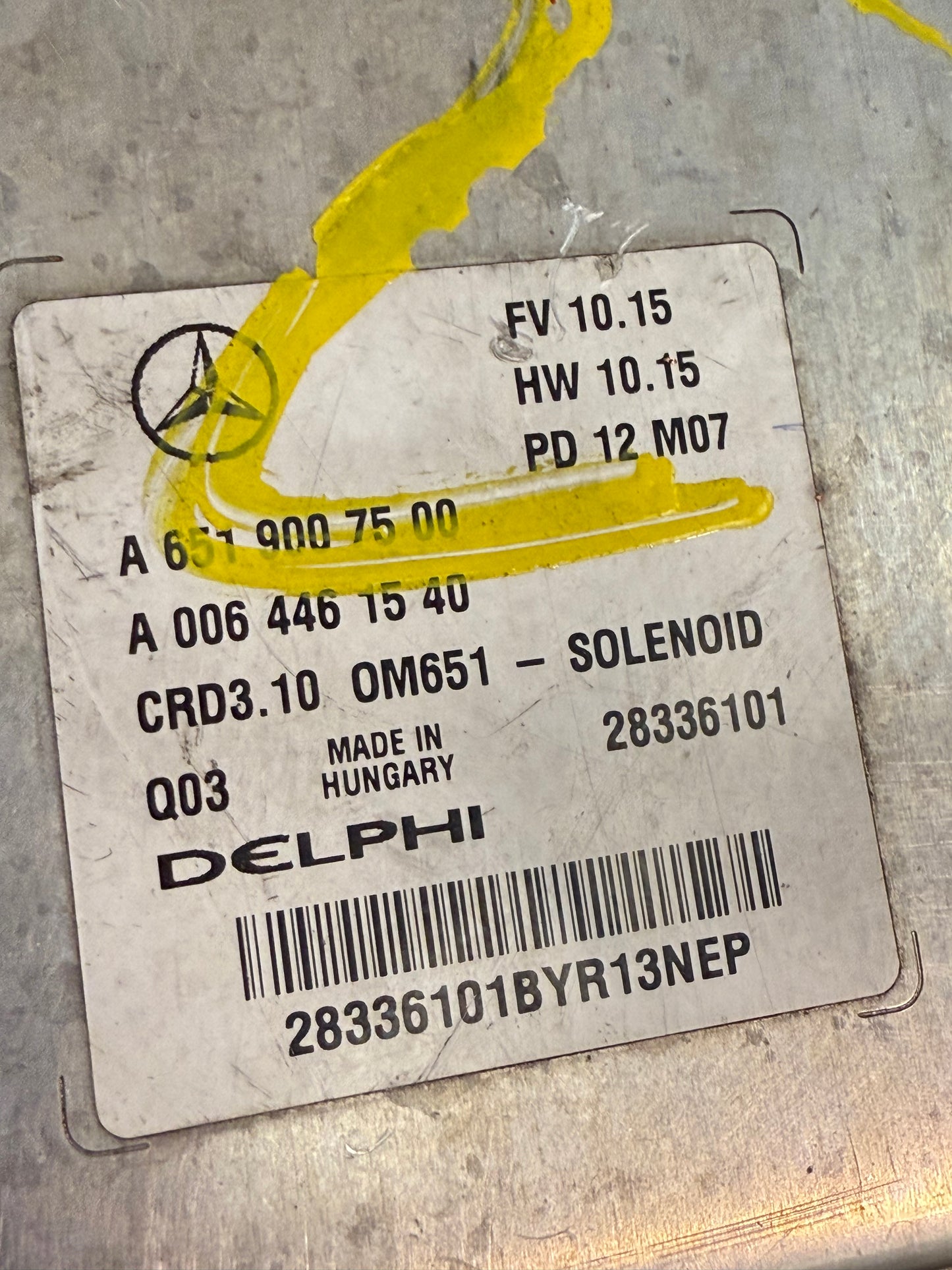 Centralita motor Mercedes-Benz Clase C W204 S204 2.2 CDI 651.913 A6519007500