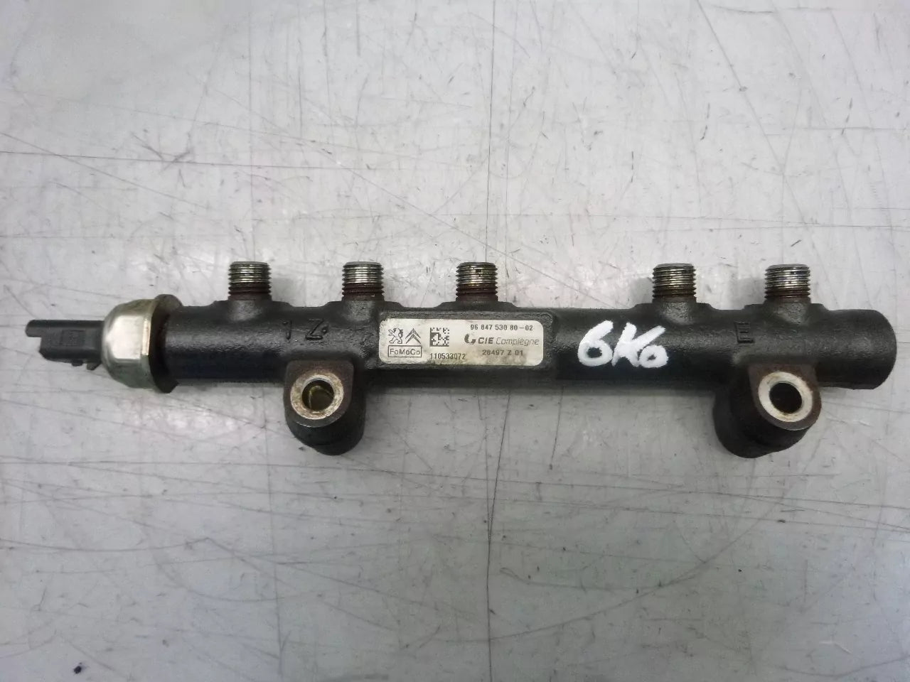 Rampa inyectora Citroen Peugeot DS4 Partner 508 1,6 HDi 9HL DV6C 9H05 9684753080