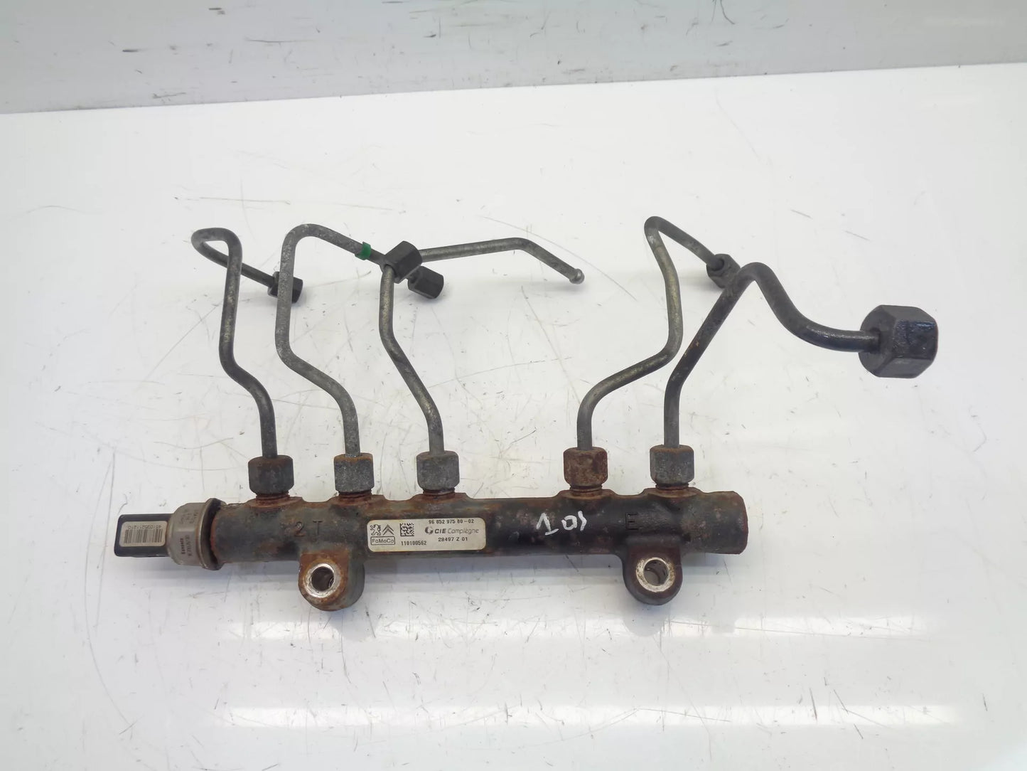 Rampa inyectora Ford Fiesta VI 6 CB 1,4 TDCi Diesel KVJA 9685297580