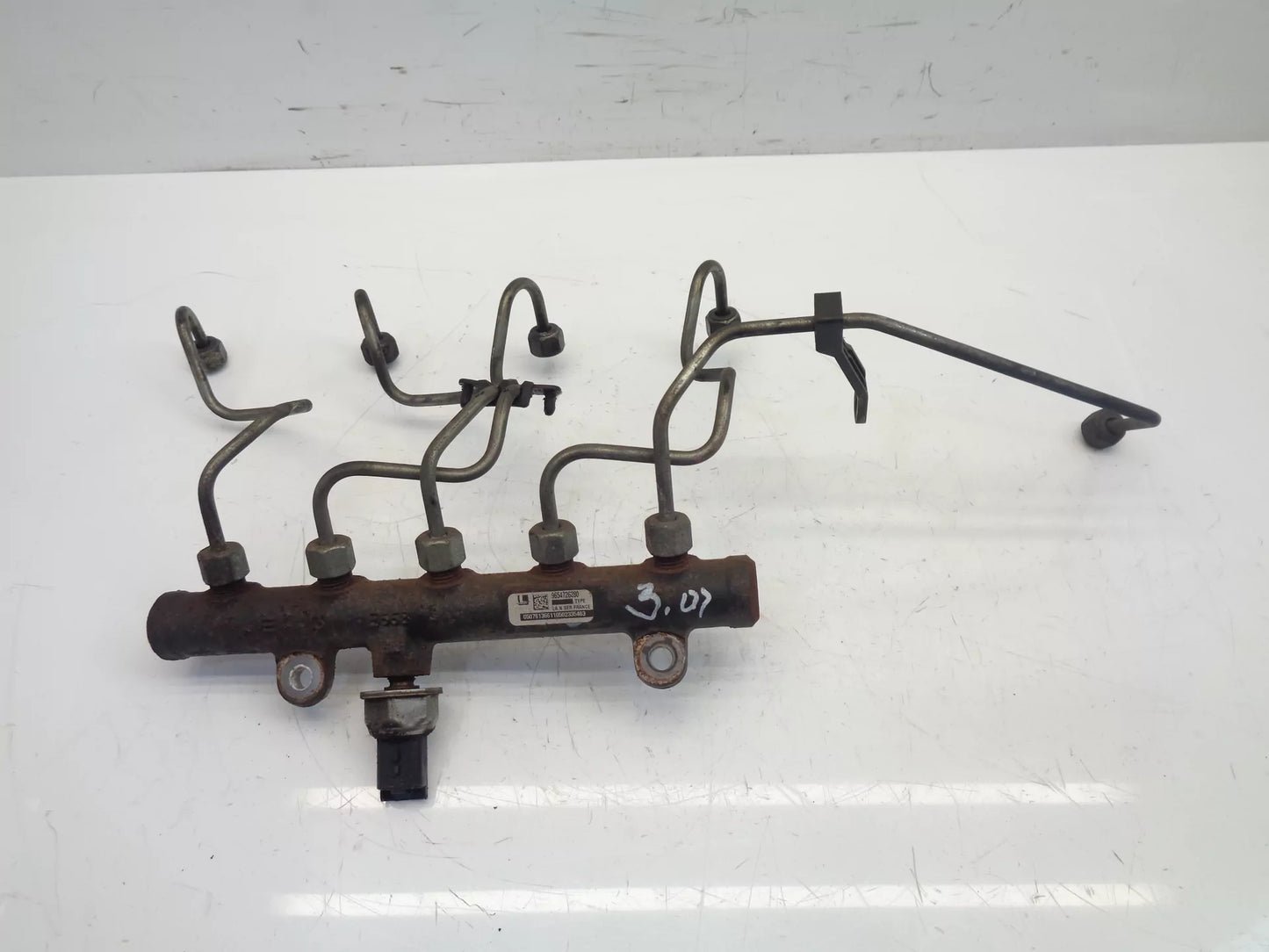 Rampa inyectora Citroen Lancia Peugeot Expert 2,0 HDI RHR DW10BTED4 9654726280