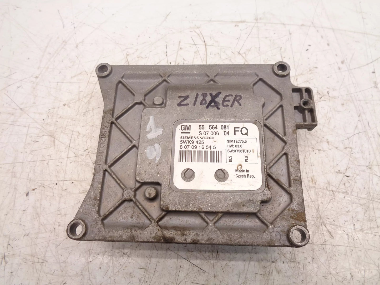 Unidad de control Opel Vauxhall 1,8 gasolina 2H0 Z18XER Z18 55564081