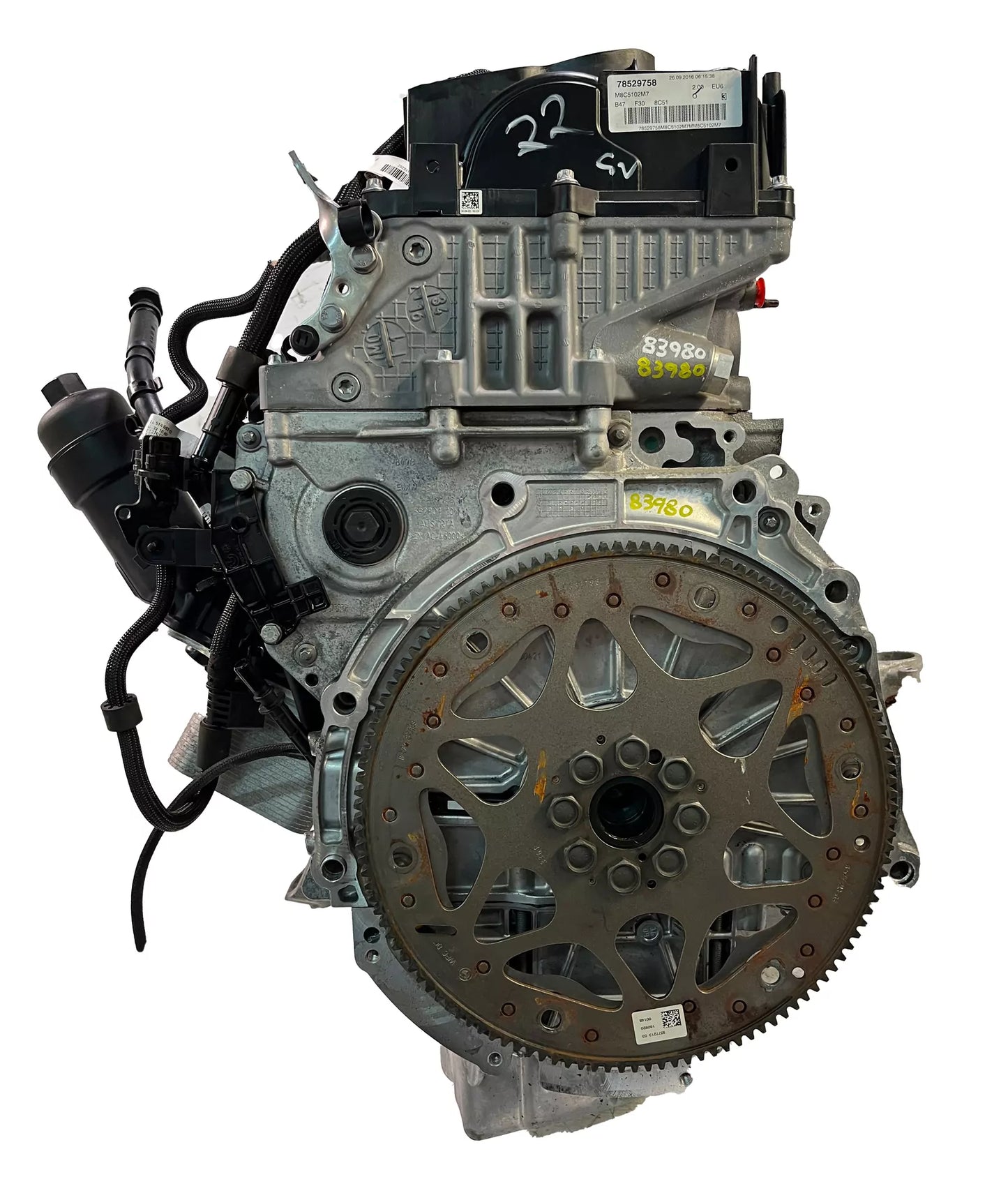 Motor BMW Serie 3 F30 F31 F34 F80 320d 2.0 D Diesel B47D20A B47