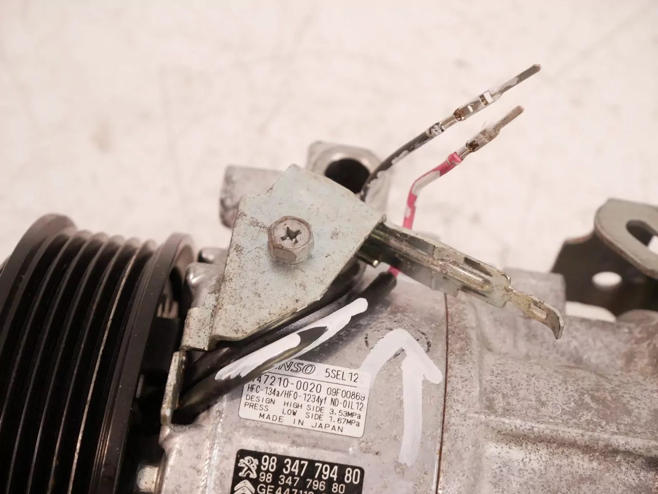 Compresor de aire acondicionado – Peugeot Citroen 1,5 BlueHDI YHZ DV5RC YH01 9834779480