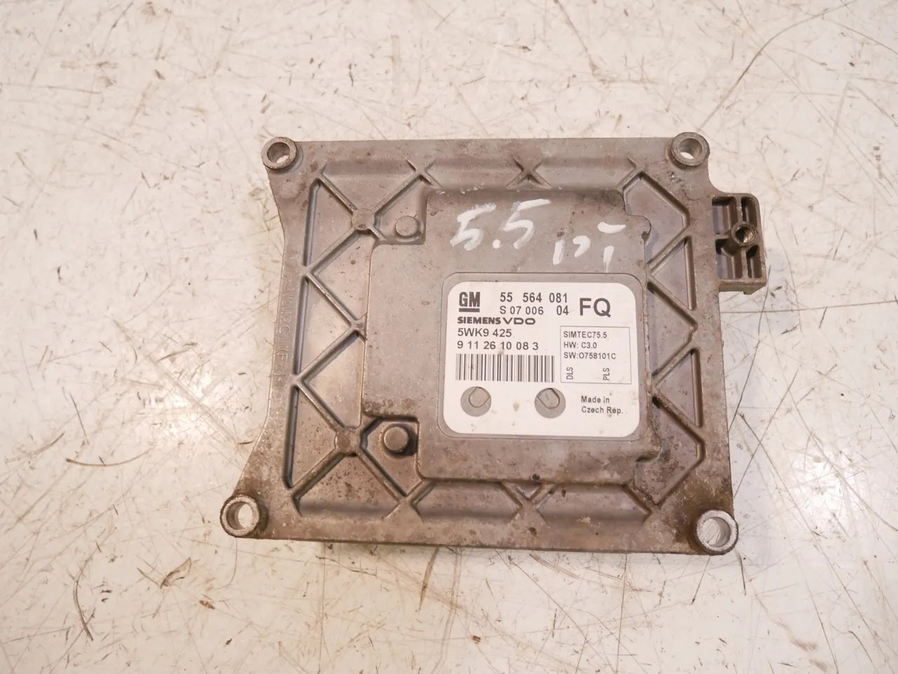 Unidad de control Opel Vauxhall Astra H 1.8 TwinTop Z18XER Z18 55564081